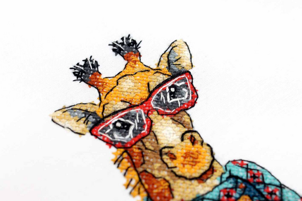 Giraffe Cross stitch kit for cloth embroidery  MP Studio B-251