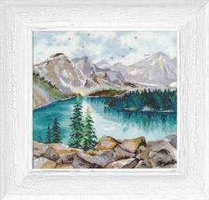 Lake Moraine. Counted Cross stitch kit. Oven 1256